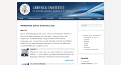 Desktop Screenshot of leibniz-institut.de